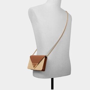 Aldo Brown and Tan Crossbody Bag